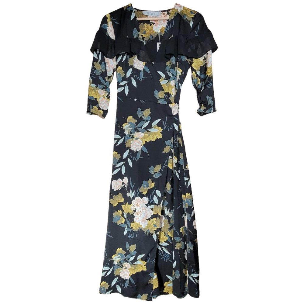 NWT  ASOS Liquorish Maxi Wrap Dress Women's 10